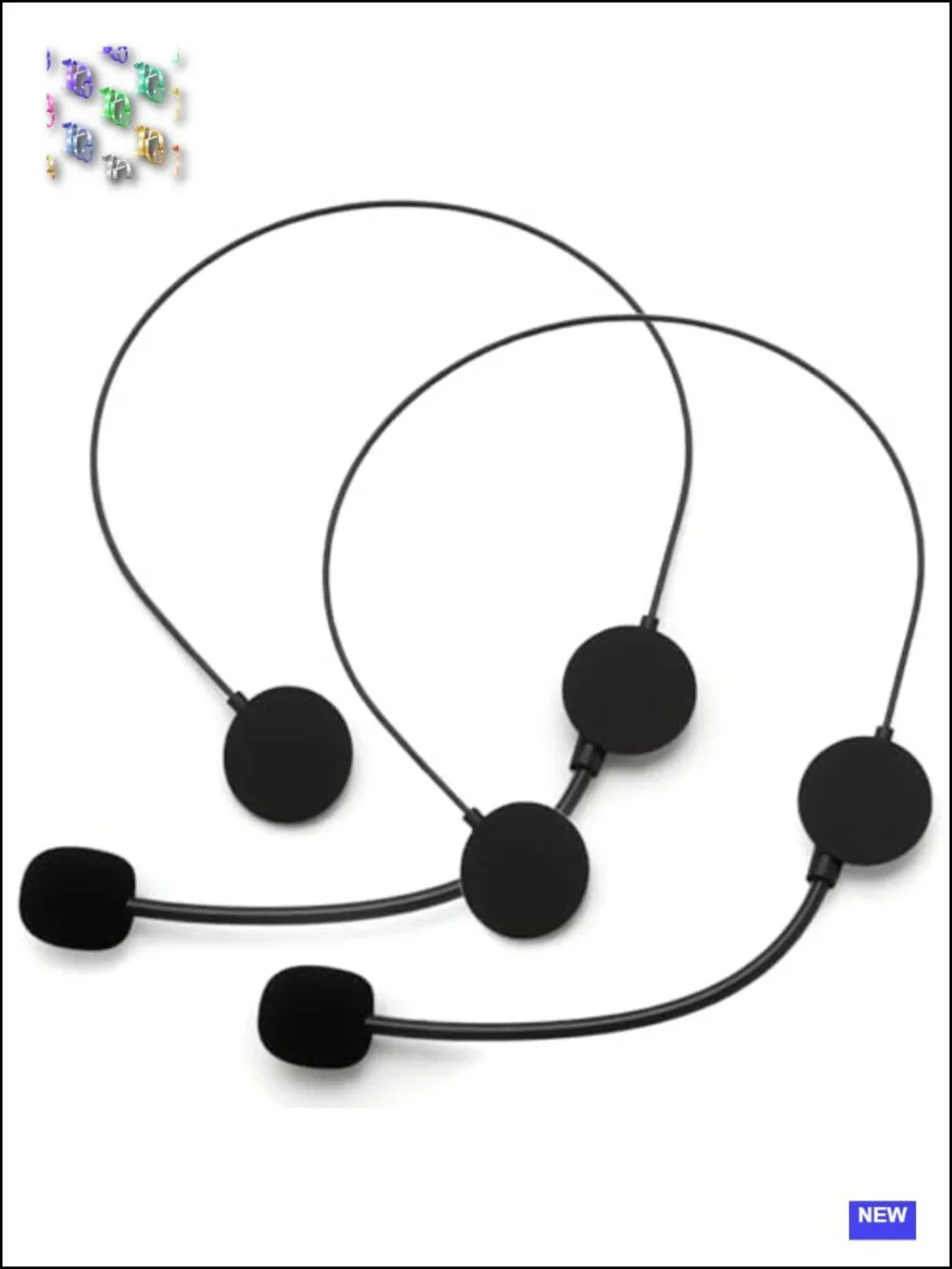 9 Pack Kids Toy Headset Microphone Rockstar Costume Accessory